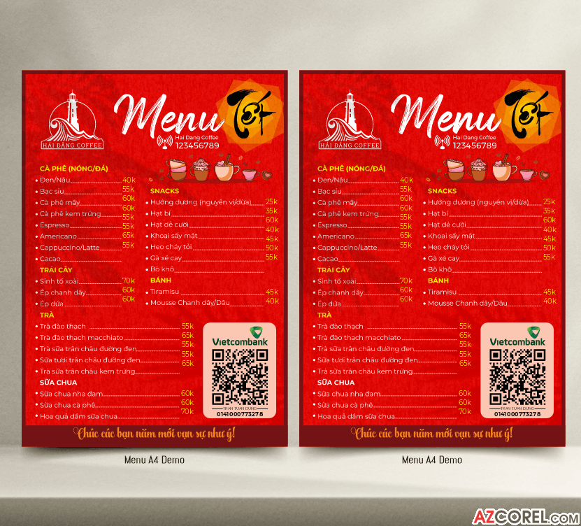 321 menu hai dang coffee phong cach don tet.png