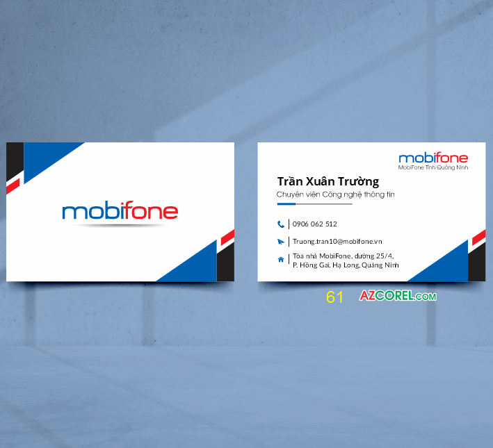 Mẫu Demo Name Card Mobifone Quảng Ninh
