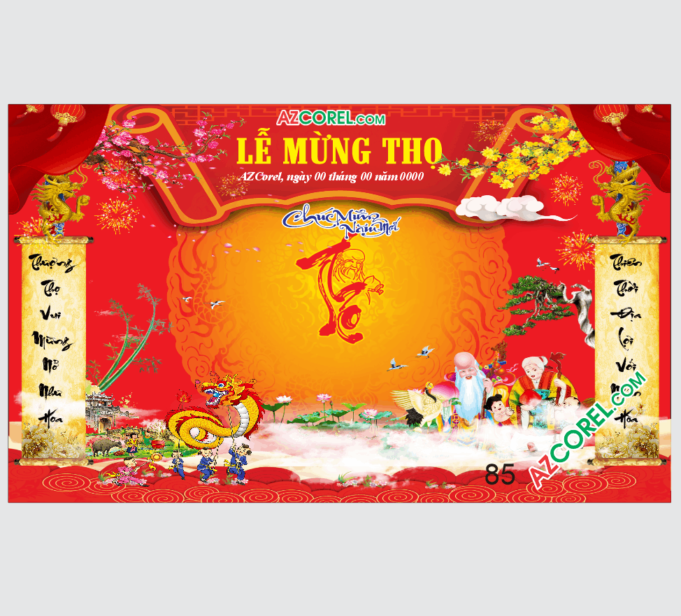 Market Lễ Mừng Thọ Chúc Mừng Năm Mới Bính Ngọ 2026