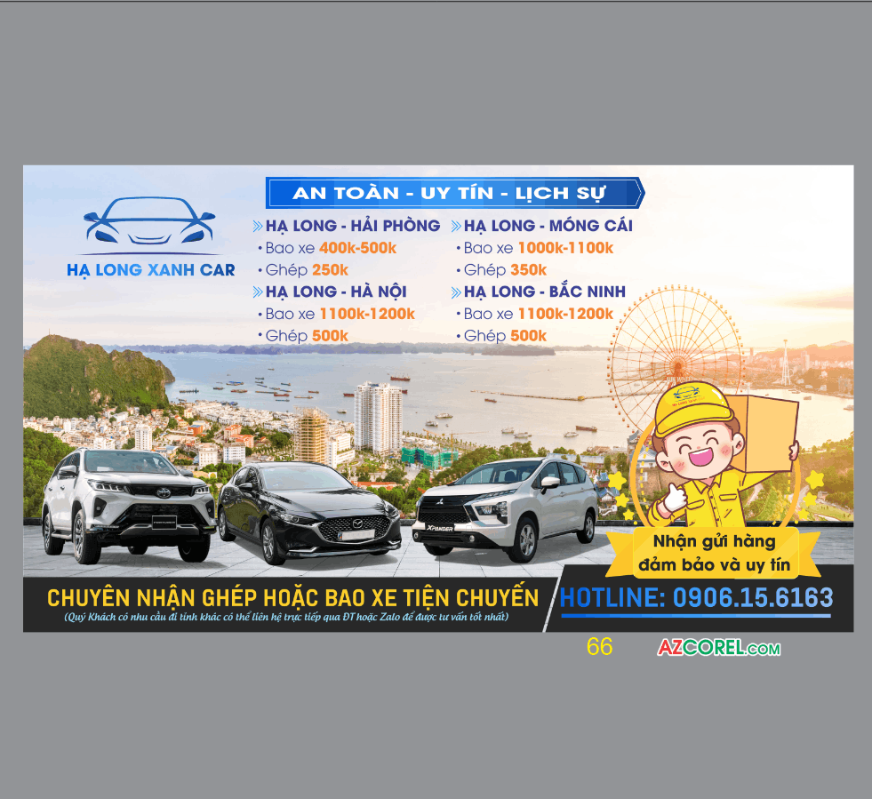 Demo banner quảng cáo Hạ Long Xanh Car