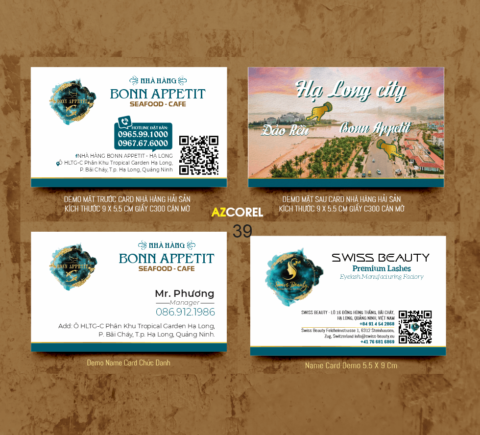 Card visit Nhà Hàng BONN APPETIT SEAFOOD - CAFE