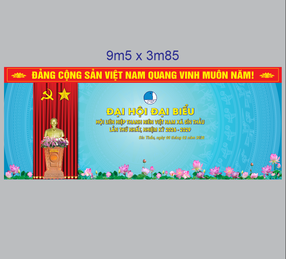 Market sân khấu Đại Hội Đại Biểu Hội LHTN 2026