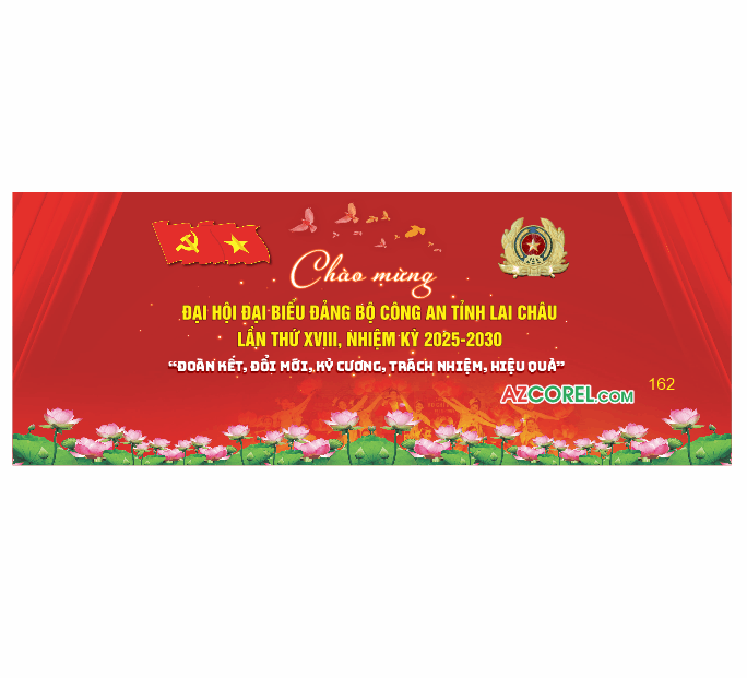 Market Chào mừng Đại hội đại biểu Đảng bộ Công An