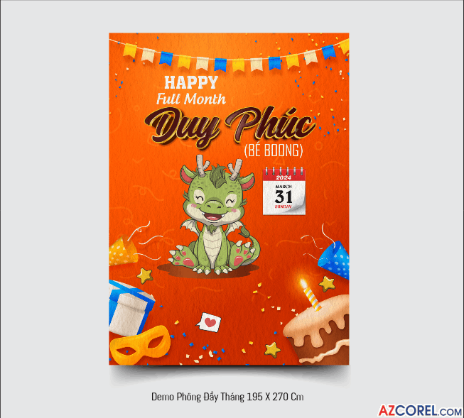 Market đầy tháng Happy Full Month Duy Phúc