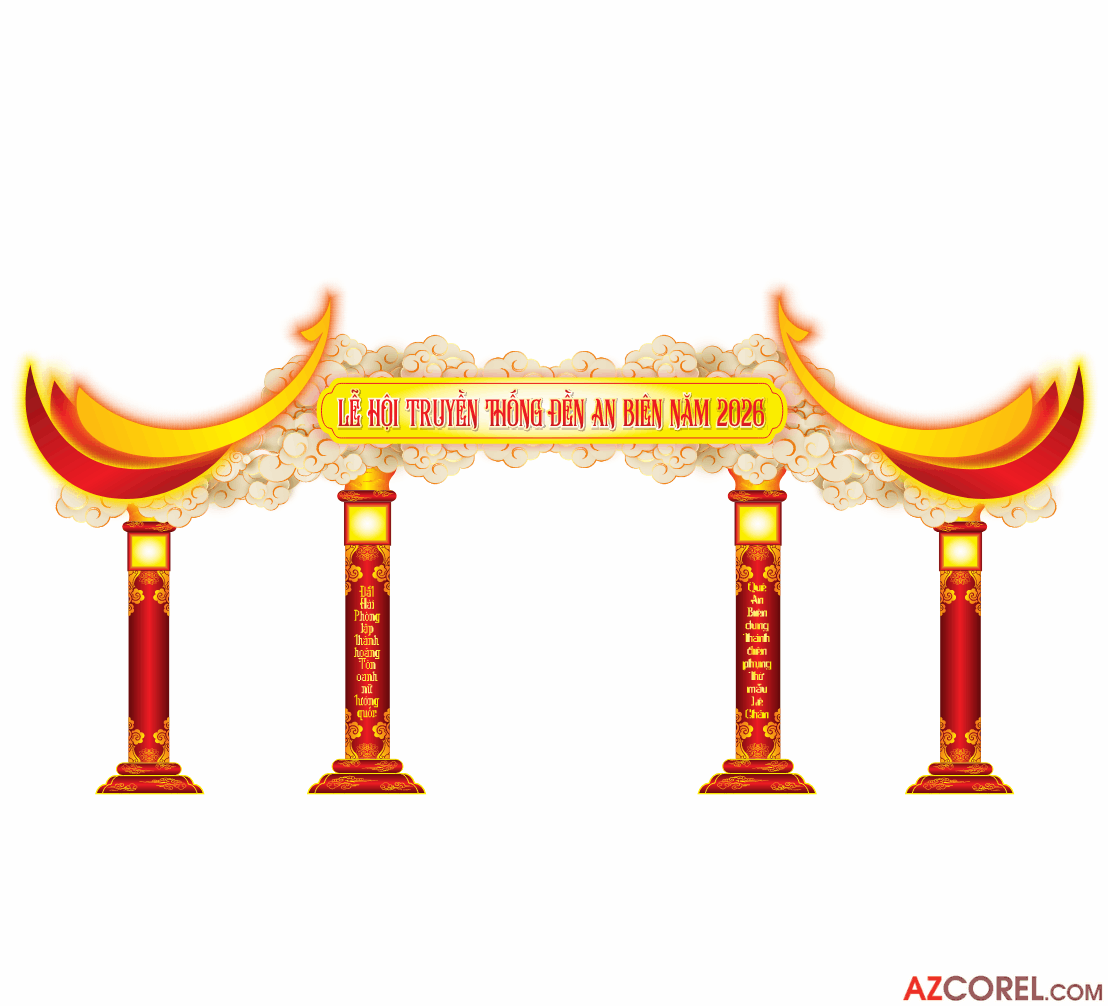 Mẫu cổng chào lễ hội truyền thống... năm 2026