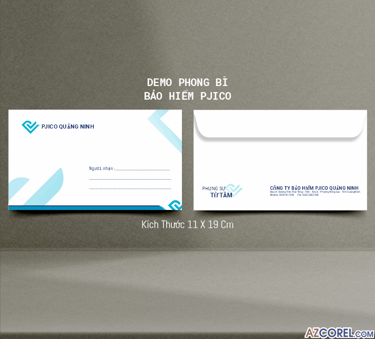 Demo phong bì bảo hiểm PJICO Quảng Ninh
